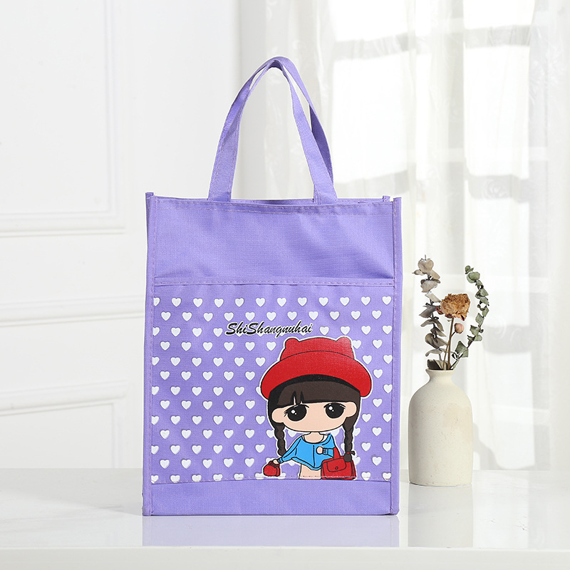 韩版新款A4补习袋学生课本手提书包袋儿童卡通美术袋手拎作业袋详情6