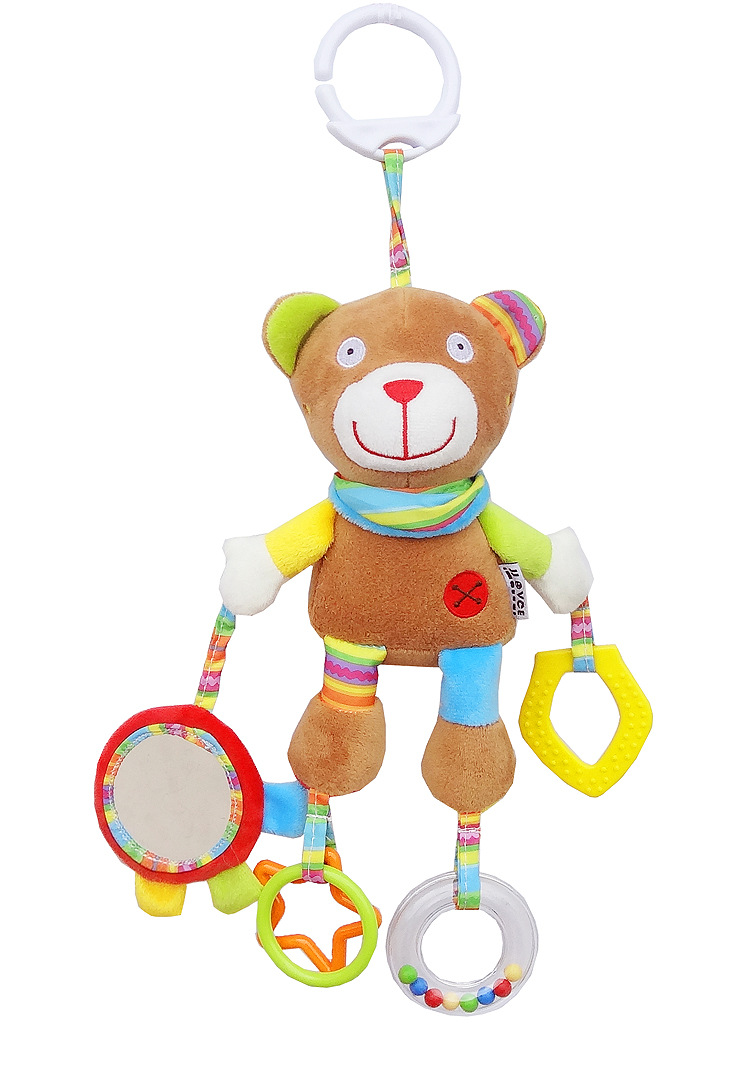 JJOVCE Baby Intelligence Soothing Doll, multi-functional animal bed bell, bed hanger, stroller hanger, baby cloth toy doll pic 24