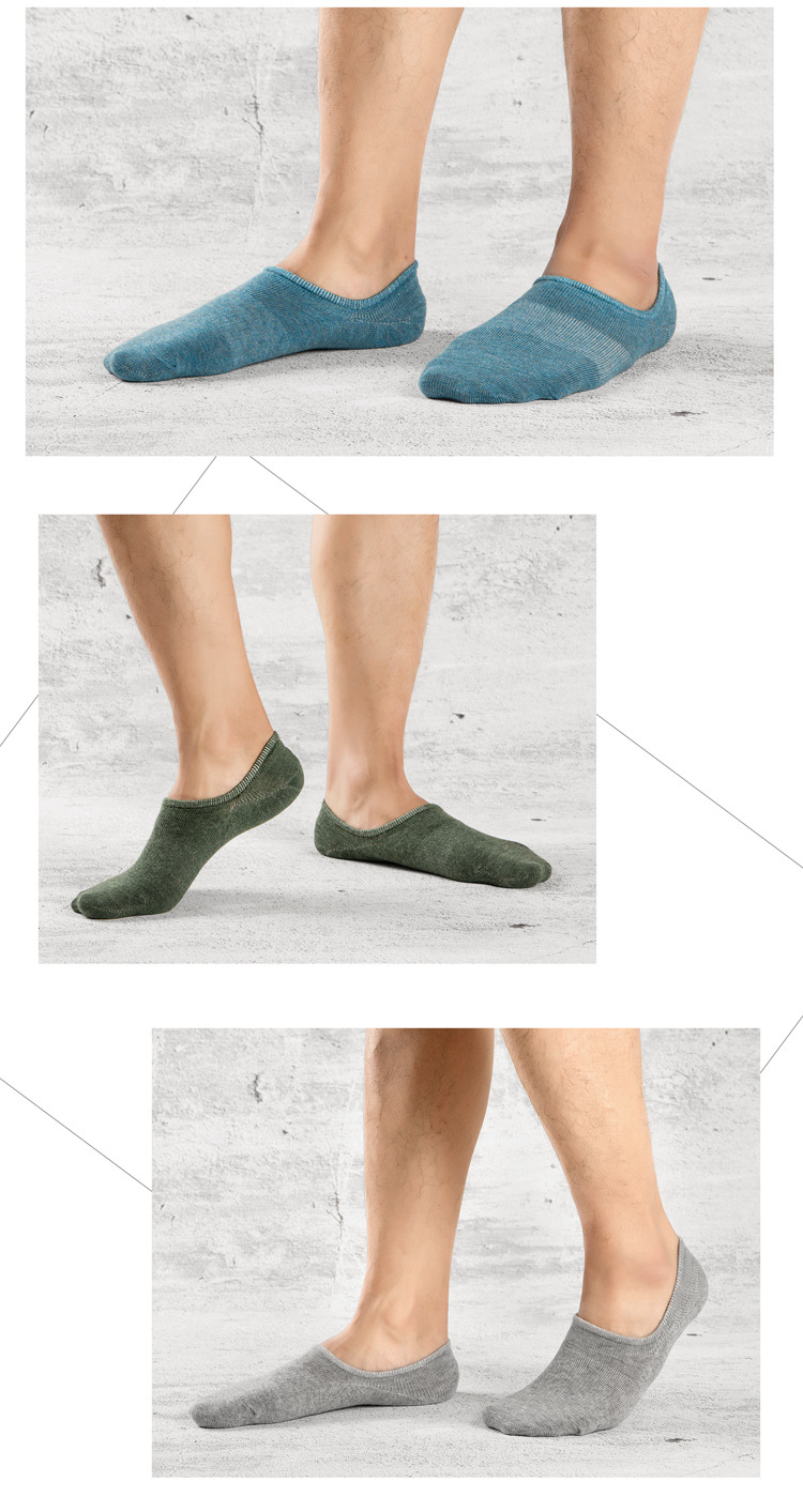 Amazon nuevo hombre barco calcetines verano transpirable calcetines de algodón calcetines casuales para adultos low top poco profundo no cae talón fabricante pic 13