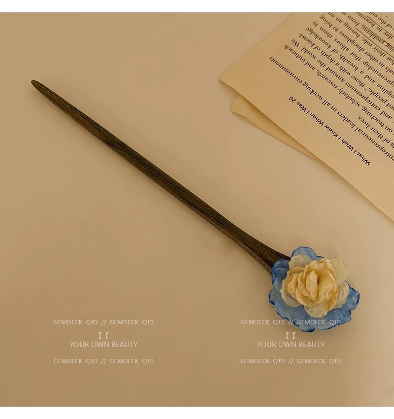 Dried flower hairpin, new Chinese-style high-end hairpin, wooden hairpin for women, ancient-style Hanfu headwear, Chinese-style walking hairpin pic 23