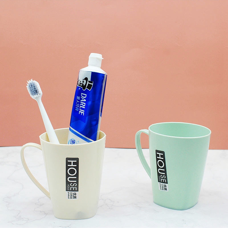 Wholesale of simple ins mouthwash cups with handles, couple student dormitory washbasin cups, toothpick cups, and simple brushing cups pic 15