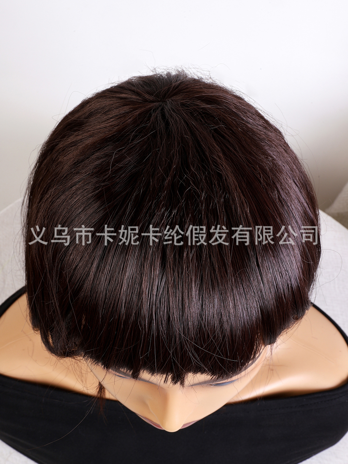 10 pulgadas mujer peluca bobble qi franja mecanismo fibra química crimson estudiantes nuevo wholesale wigs pic 9