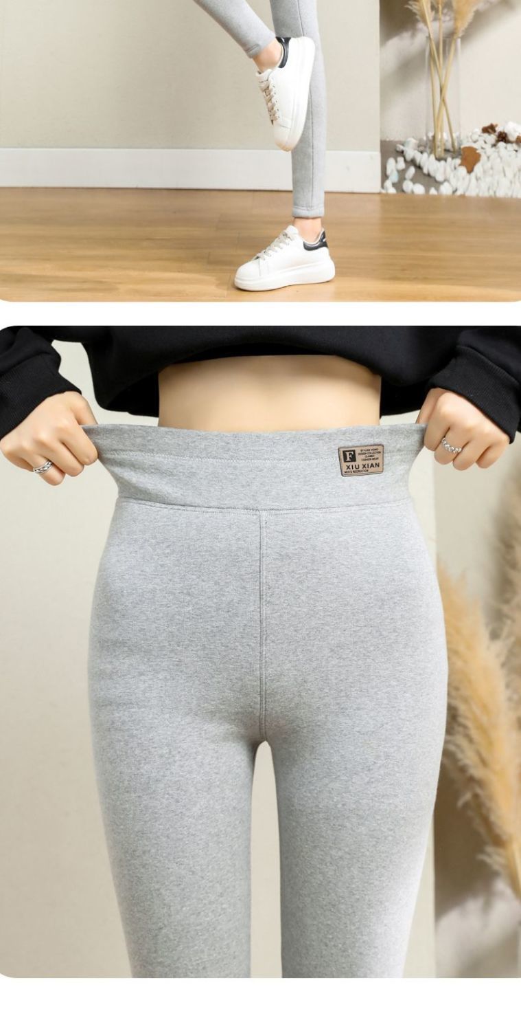 特厚800克羊羔绒打底裤女冬季加绒加厚外穿高腰一体大码保暖棉裤详情21