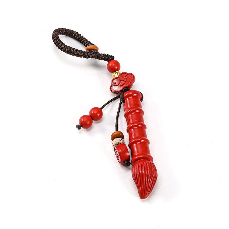 批发原矿朱砂 高含量紫金砂文昌笔金榜题名学生挂件包挂钥匙扣详情5