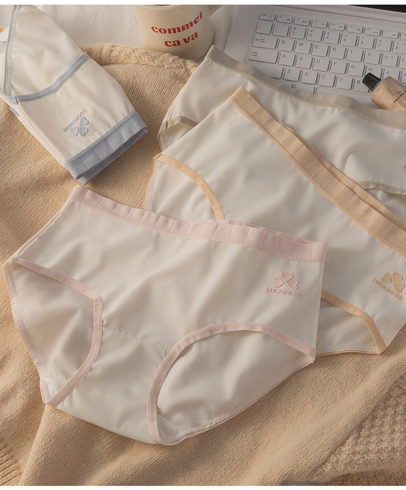 元集/冰丝内裤女中腰无痕透气三角裤聚乳酸抑菌底档贴身无感内裤详情38