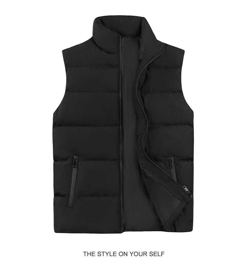 The new down cotton vest for men in autumn and winter is a casual, loose and bag-sized waistcoat for men pic 42