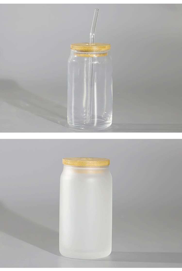 16oz heat transfer Coke glass with straw cold drink cup creative heat sublimation Coke glass cup can be printed with logo pic 10