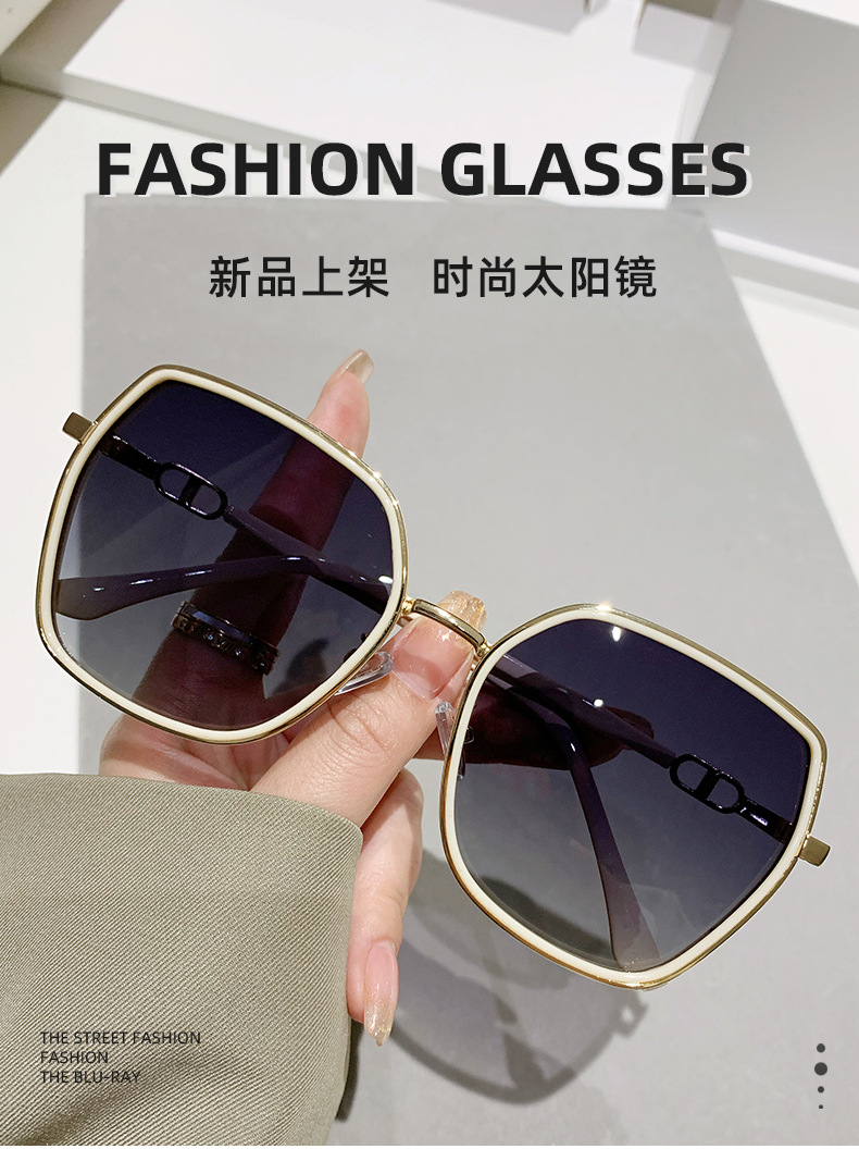 网红街拍偏光太阳镜女时尚潮流星光细闪遮阳眼镜户外出游墨镜8193详情1