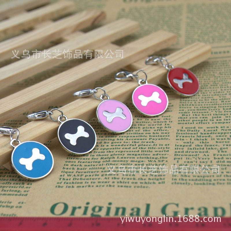 Pet zinc alloy bone pendants, exquisite and elegant pet dog tags, outdoor anti-loss pet store cat tags wholesale pic 9