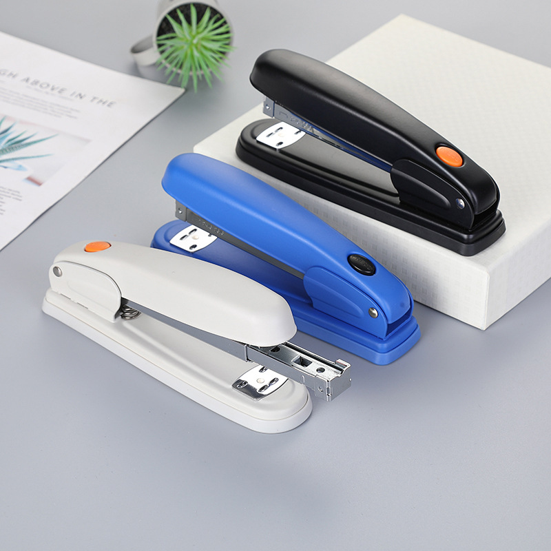 Stationery and school supplies are in stock and available for wholesale. The extended pop-up stapler and streamlined stapler are convenient and effortless to use pic 3