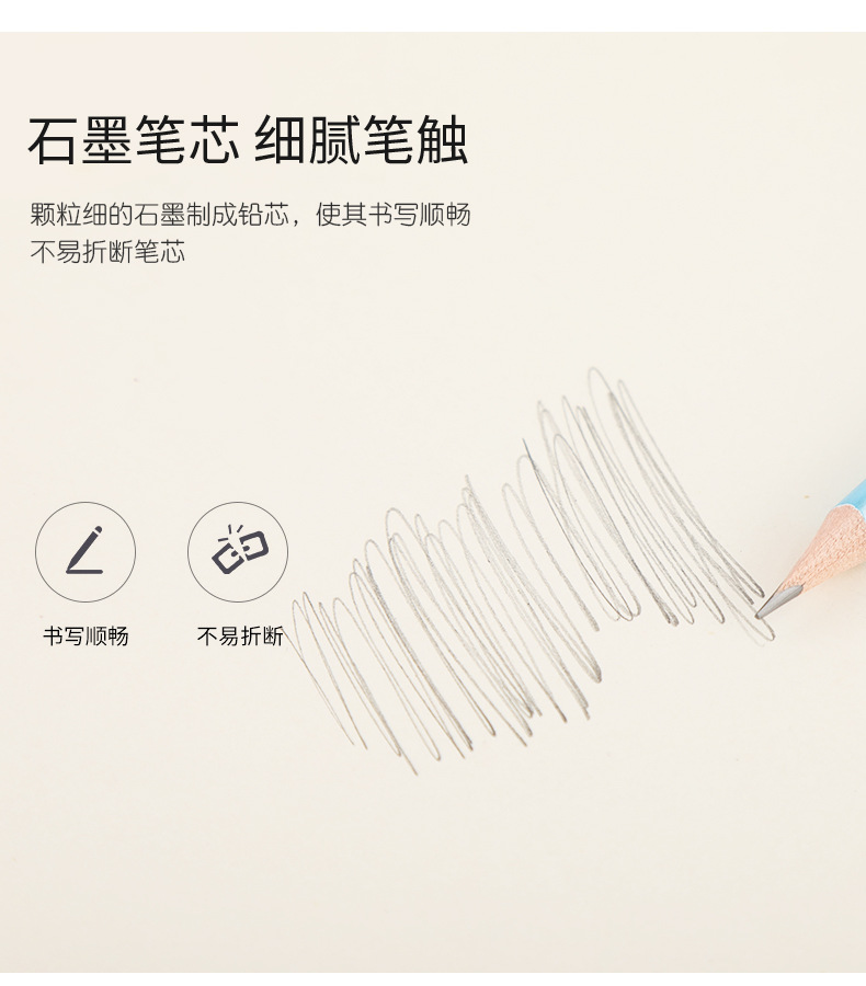 HB Pencils for primary school students, 30-piece triangular rod correction grip pencils, creative cartoon writing pens, wholesale of barrel pencils pic 6