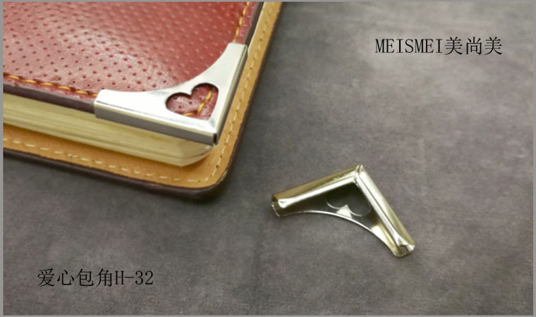 23mm small notebook metal corner protector, notebook corner accessory, cowhide notebook, photo album corner sticker, book corner protective case pic 6