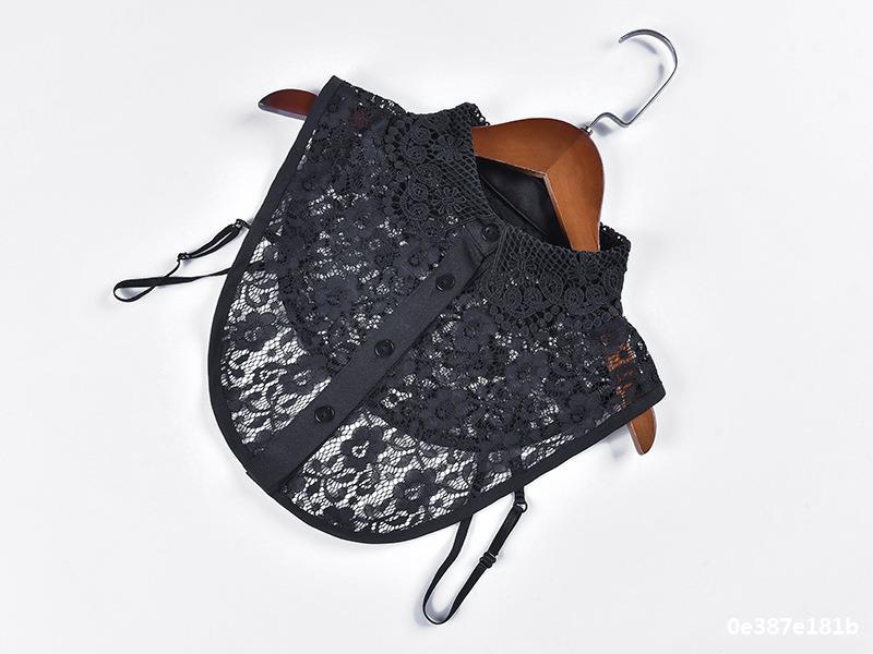 四季百搭假领子女时尚蕾丝刺绣花边装饰衬衫领子女式雪纺假衣领子详情20