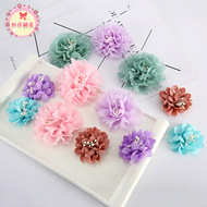 金边纱带康乃馨立体手工花朵 diy饰品配件头饰服装辅料胸花定zuo详情9