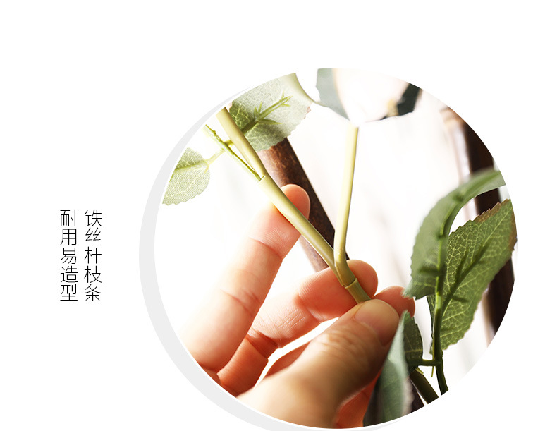 Wholesale decoration and arrangement of wedding artificial flowers, artificial flowers, vines, pink wedding roses, vines, artificial flower vines pic 14