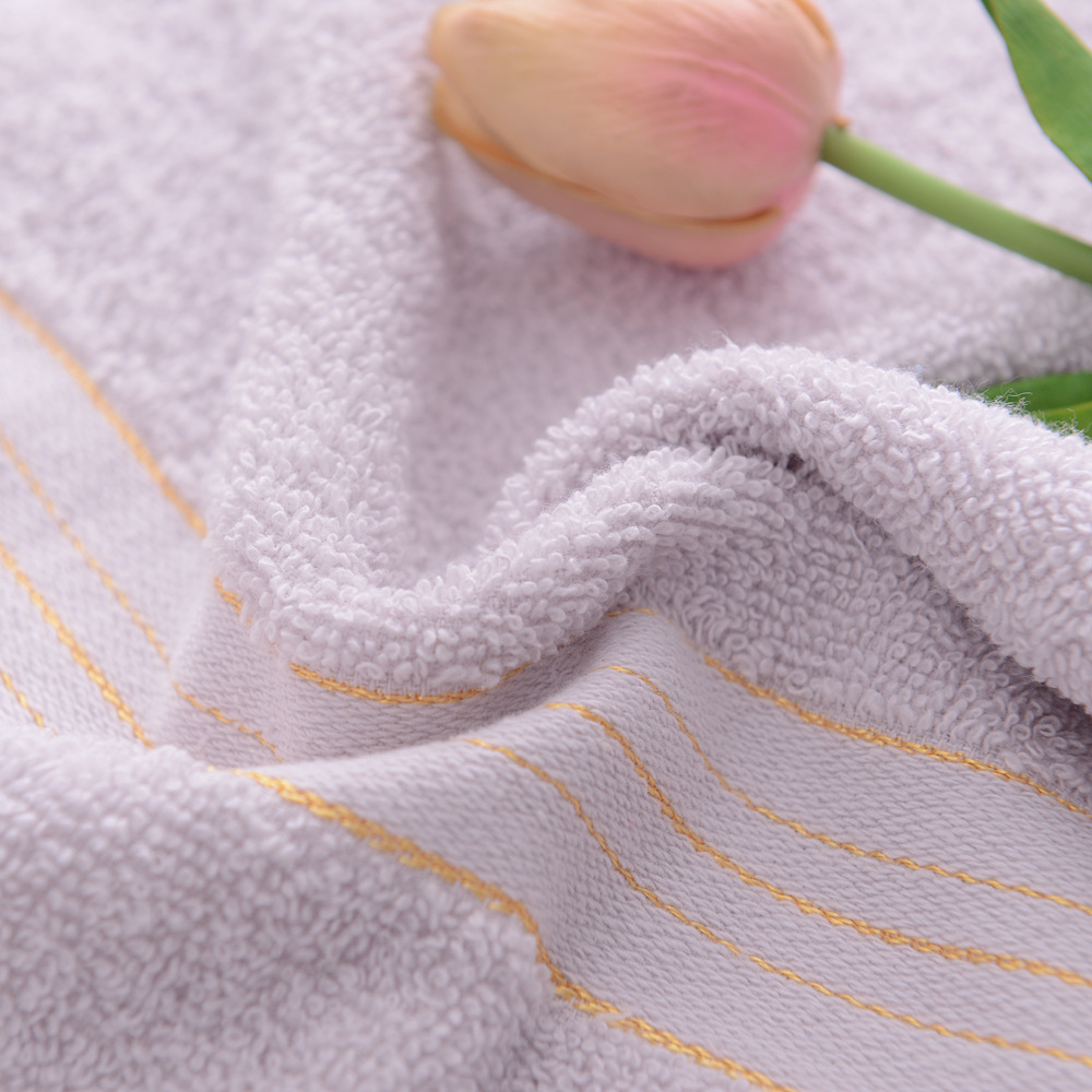 Factory wholesale pure cotton gold thread broken towels, all-cotton face towels, home daily use gifts, gift boxes, embroidered logos pic 26
