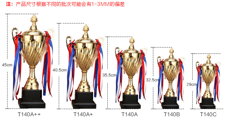 Wholesale manufacturer of metal trophies, school competition championship trophies, wholesale of metal handicraft trophies for logo pic 3