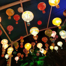 Wholesale white paper lanterns for the Mid-Autumn and Spring Festival, folding, handcrafted round paper lanterns, wedding and festive decorations pic 18