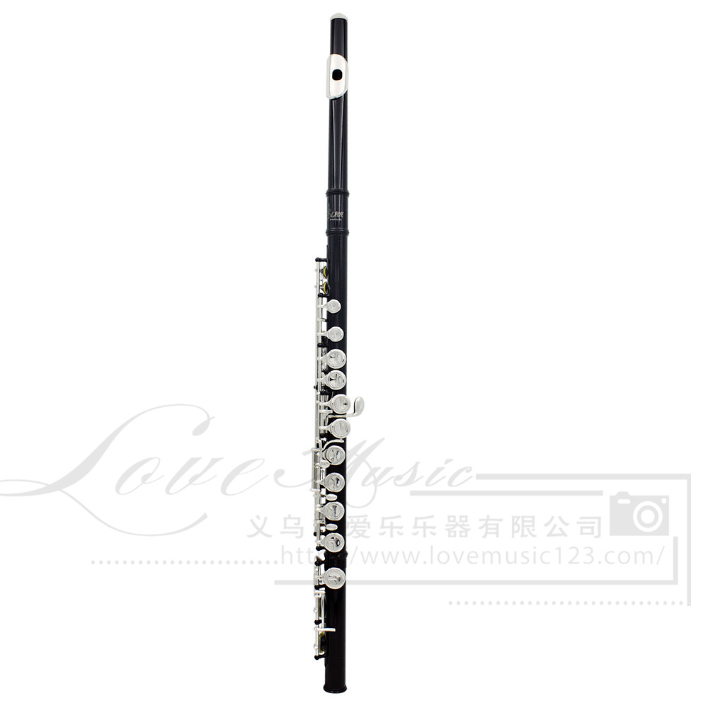 Lade 16-hole flute, C major color flute, nickel-plated closed key with E key, professional brass instrument flute flute pic 8