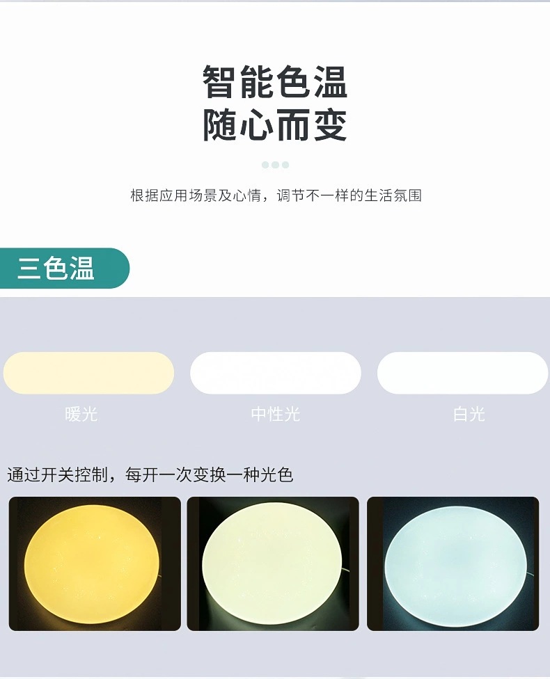 Modern and simple led ceiling lamps, living room lamps, circular bedroom and dining room lamps, balcony and corridor lighting engineering ceiling lamps pic 17