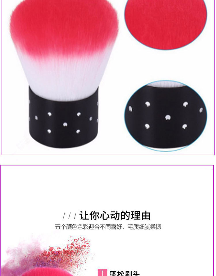 shanilak nail tools Soft-bristled mushroom brush, nail cleaning brush with drill base, ultra-thin semi-attached nail plate, dust-compatible brush in stock pic 5
