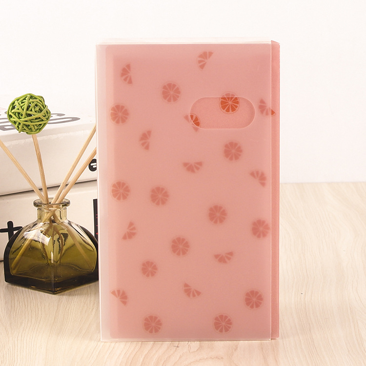 Custom-made wholesale of multi-layer student pp file bags in fruit color with 96 slots and business card holders with logo printing pic 10