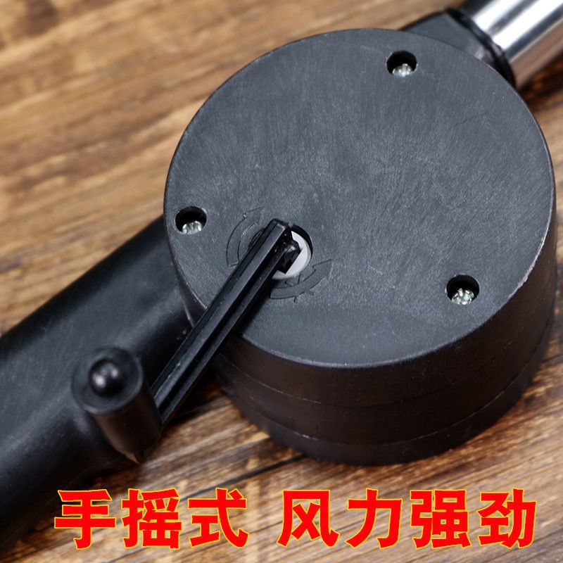 手摇鼓风机家用手动便携烧烤鼓风机小型吹风机户外烧烤配件工具详情13