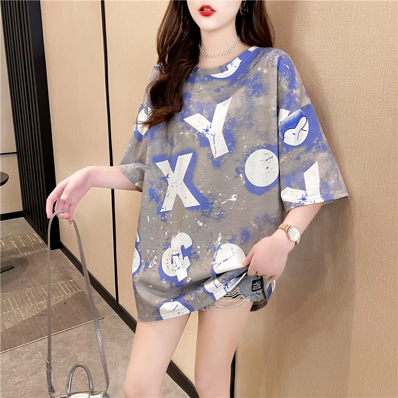2021新款网红ins超火短袖t恤女装春夏潮情侣装大码宽松上衣详情12