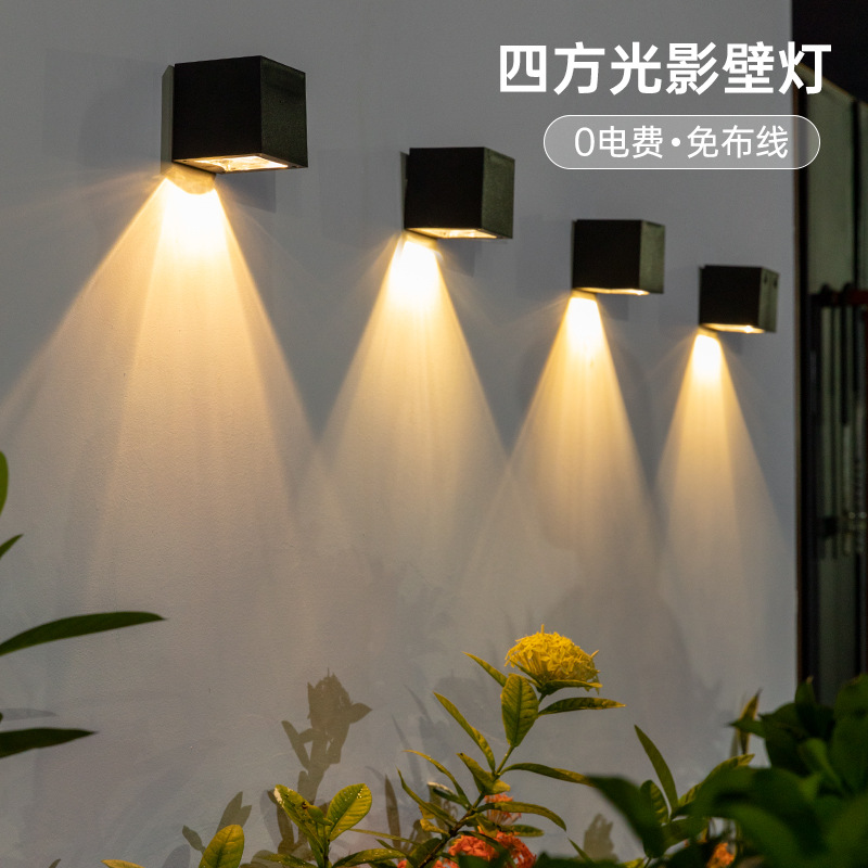 2023 new ultra-bright solar wall lamps, outdoor garden and yard decoration wall lamps, home courtyard atmosphere lamps pic 8