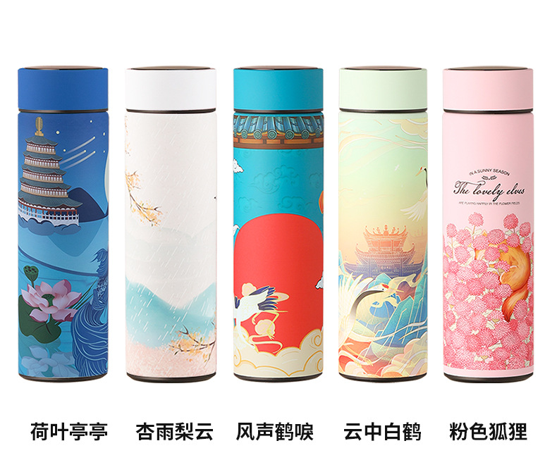 不锈钢保温杯智能测温水杯温度显示商务直杯子礼品杯批发贴牌定制详情25