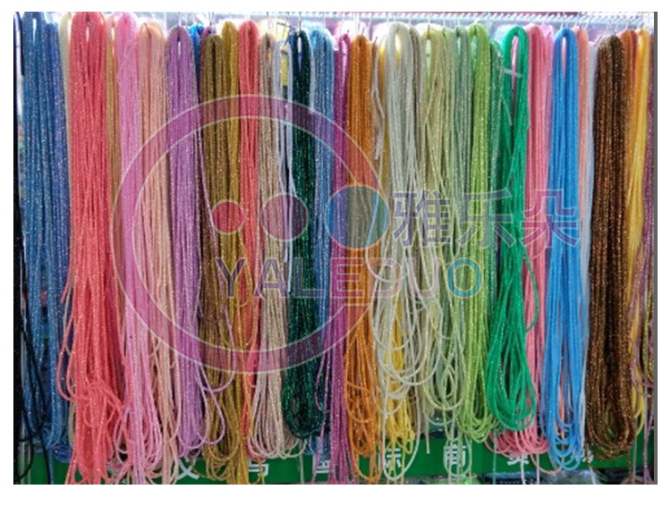 Golden Light 6MM Sequined rope 13-color rainbow slippers hose diy hair accessory materials Hat clothing pendant accessories pic 7