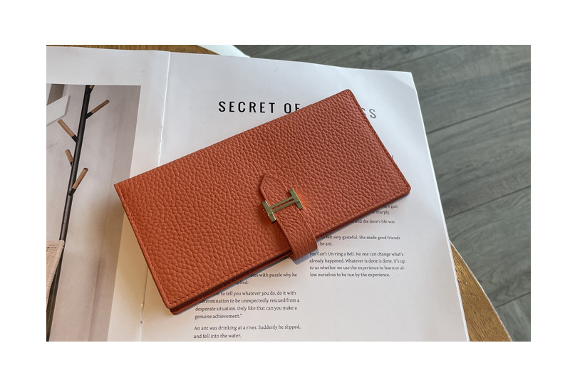 长款真皮女士钱包2024新款纯色大容量多功能折叠高档牛皮手机钱夹详情13