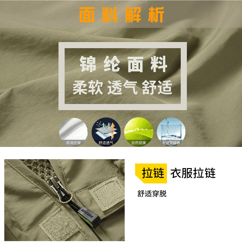 工装跨境透气坎肩马甲定制男士摄影多口袋钓鱼安全反光背心印logo详情4