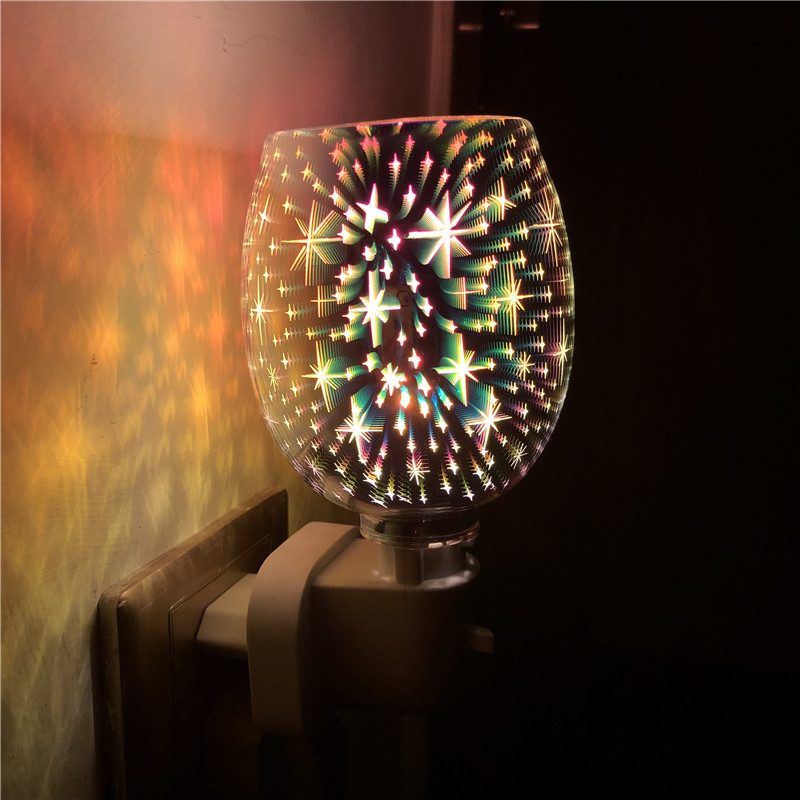 厂家定制3D融蜡灯创意家用无火香薰灯插电扩香气氛小夜灯烛台详情2