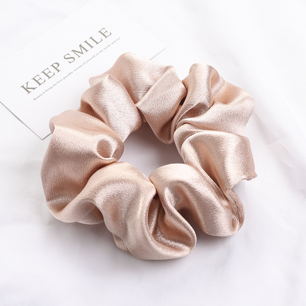 Qiyue Simple Large Intestine Hair Tie ins High-end Style Hair Tie Tie Ponytail Large Intestine Hair Tie Wholesale pic 23