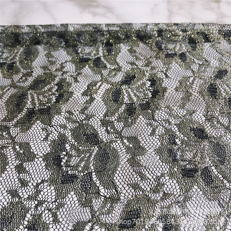 Factory direct sales, available in stock for gold thread lotus lace, gold thread fabric, lace headwear and accessories, handcrafted backgrounds pic 11