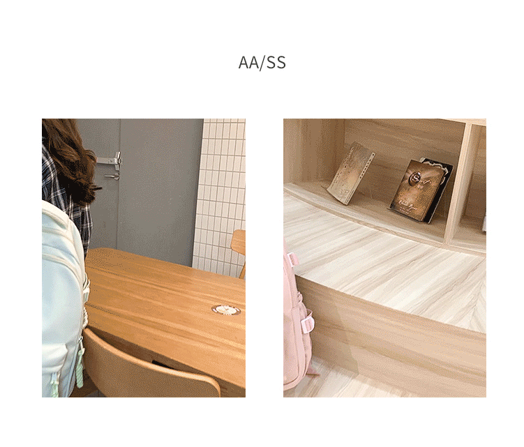 书包大容量高颜值初高中生新款双肩包大容量纯色简约防泼水背包详情3