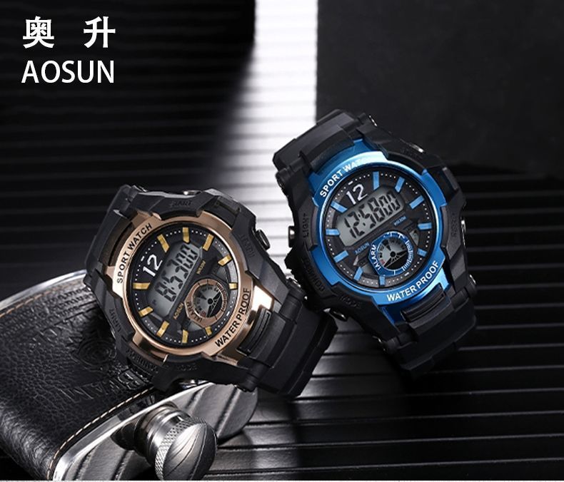 多功能电子手表男孩学生运动防水夜光闹钟酷炫韩版初中学生男女孩详情14