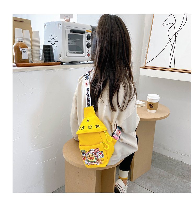 批发儿童胸包面包卡通超人包男女童帆布单肩斜挎包亲子手机儿童包详情19