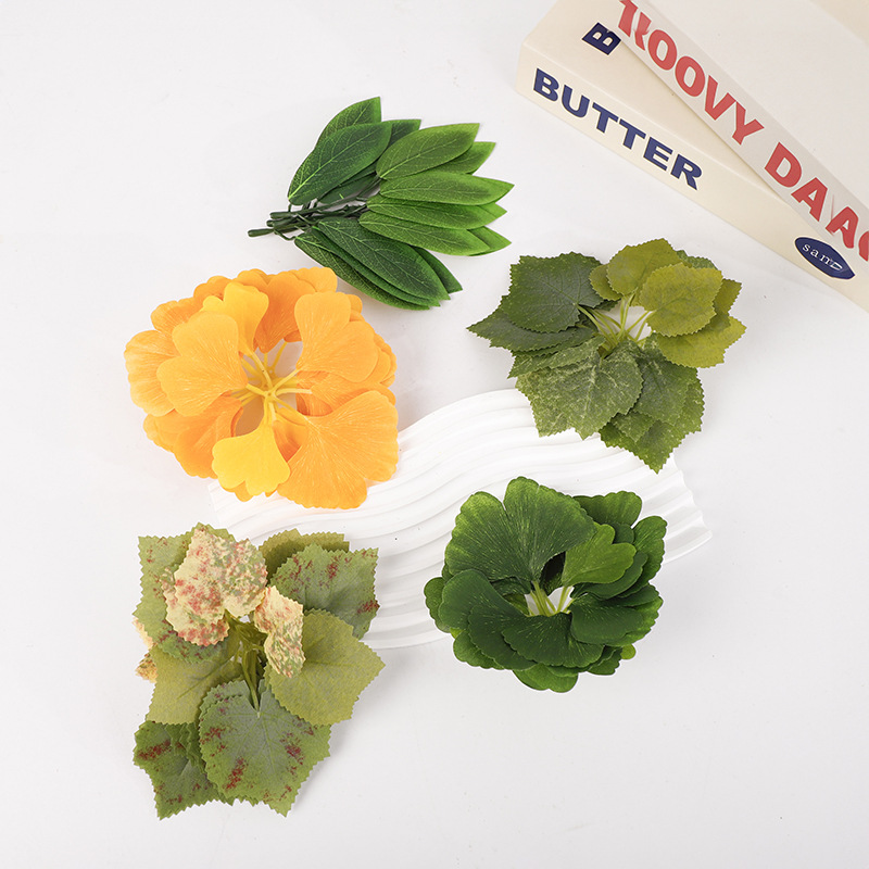 新款 仿真花 仿真叶 葡萄叶家居绿植 装饰叶子厂家批发家具装扮详情2