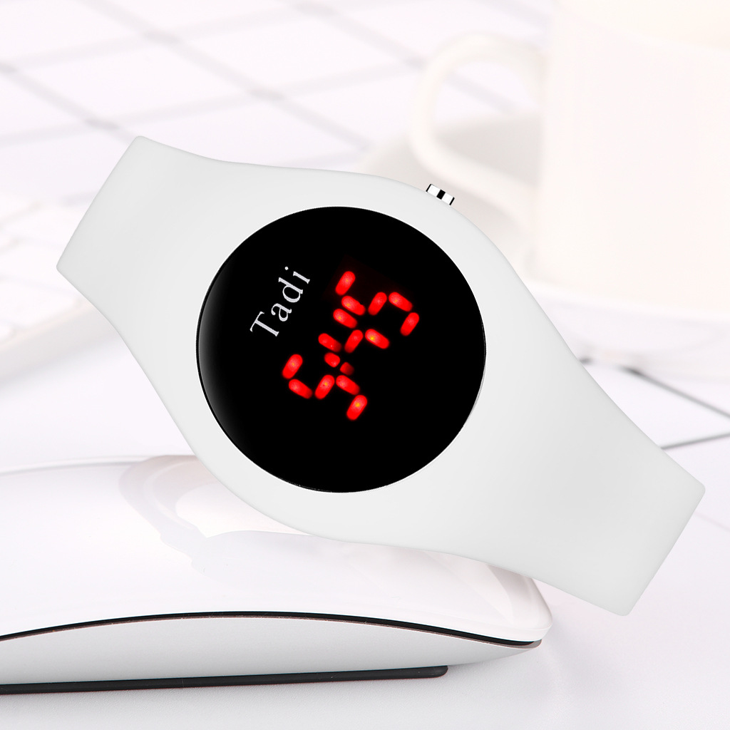 Tadi brand fashionable silicone student quartz watches, AliExpress best-selling silicone bright screen digital watches wholesale pic 12