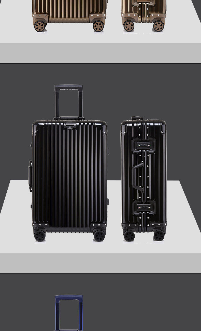 全铝镁合金拉杆箱32寸铝合金行李箱女24寸金属箱密码登机箱硬箱子详情29