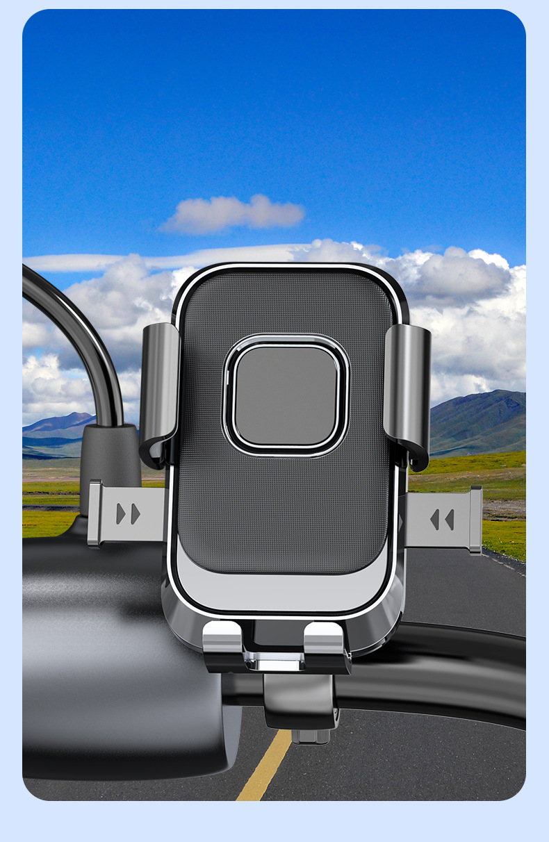 摩托自行车外卖骑手防震手机支架导航骑行车载电动车手机支架批发详情20