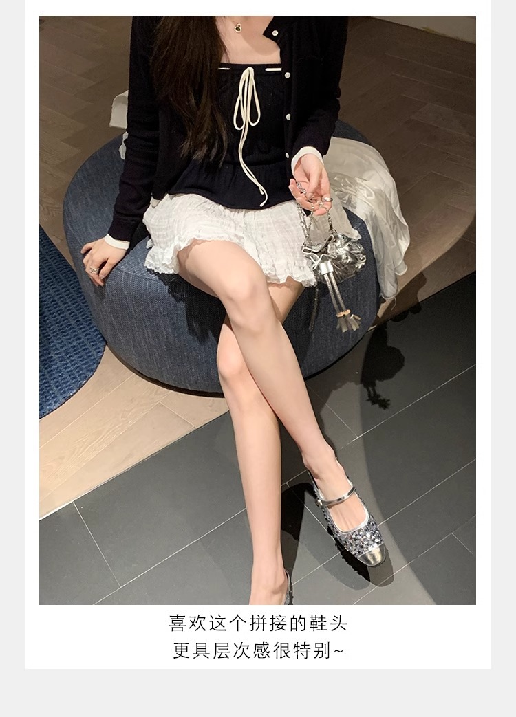 银色玛丽珍鞋亮片芭董舞鞋子真皮女鞋葡萄妈单鞋女2024春款女鞋子详情21