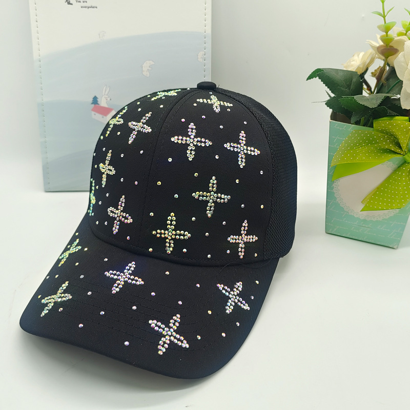 Xinwangjiang brand name Korean diamond-encrusted baseball caps, baseball caps, sun protection, fashionable and versatile new sunshade hats are in stock and available. We support one-piece consignment models pic 7