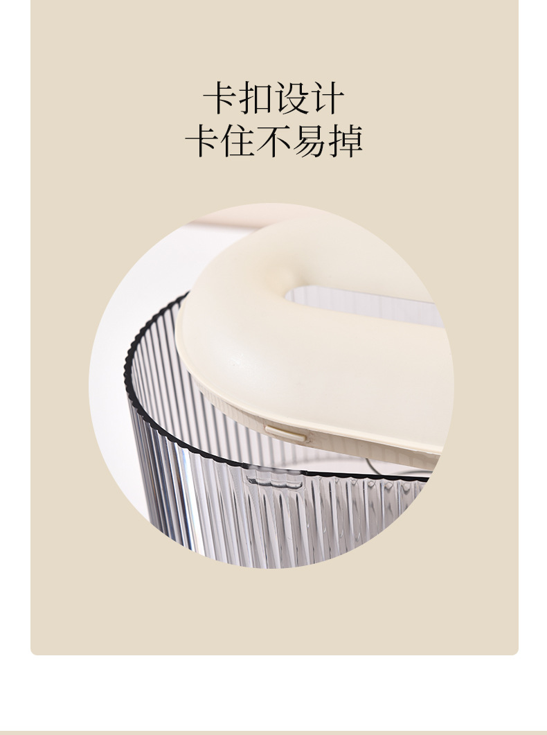 Light luxury bathroom face towel box, storage box, decorative cream-style tissue box, living room coffee table, tissue box, household toilet paper pic 6