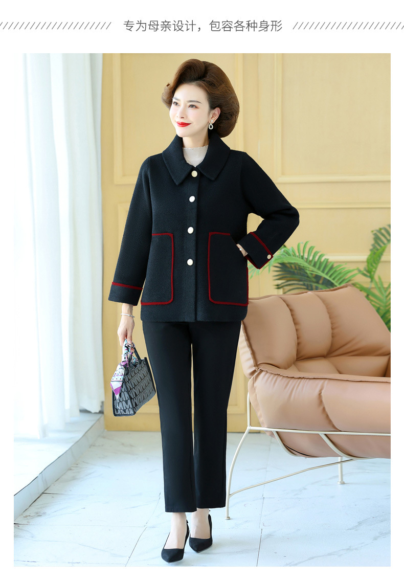 The 2023 new style of stylish knitted top for middle-aged mothers in autumn and thin base layer sweaters for middle-aged and elderly women in spring and autumn pic 51