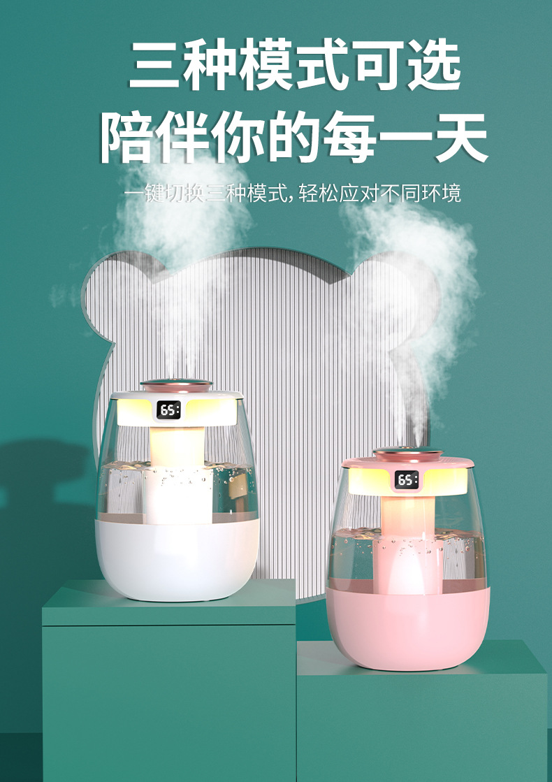 The new type of air humidifier features a large household fog capacity and a small cross-border desktop atomization humidifier for bedrooms pic 26