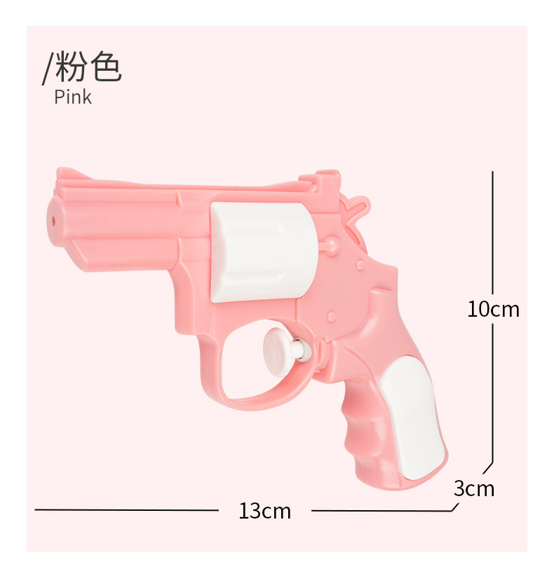 夏季新品儿童迷你小水枪男女孩按压式左轮手枪户外打水仗滋水玩具详情12