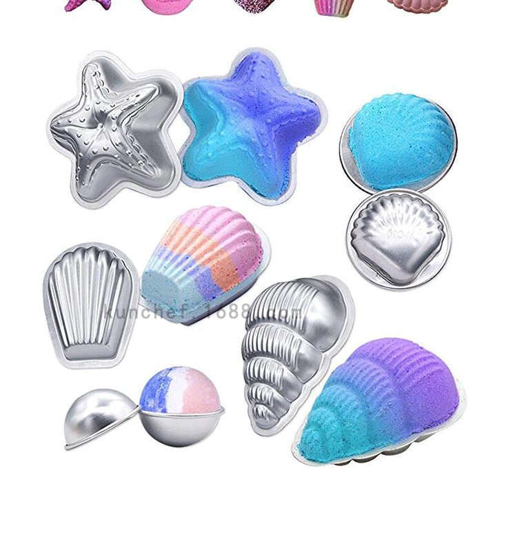 Explosion ball bath salt ball baking mold, cake ice cream baking mold, aluminum alloy set baking mold pic 39